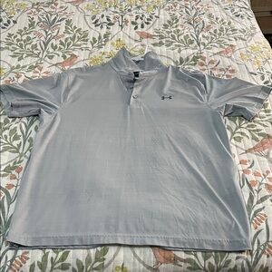 Under Armour XL Men's Light Grey Polo Shirt